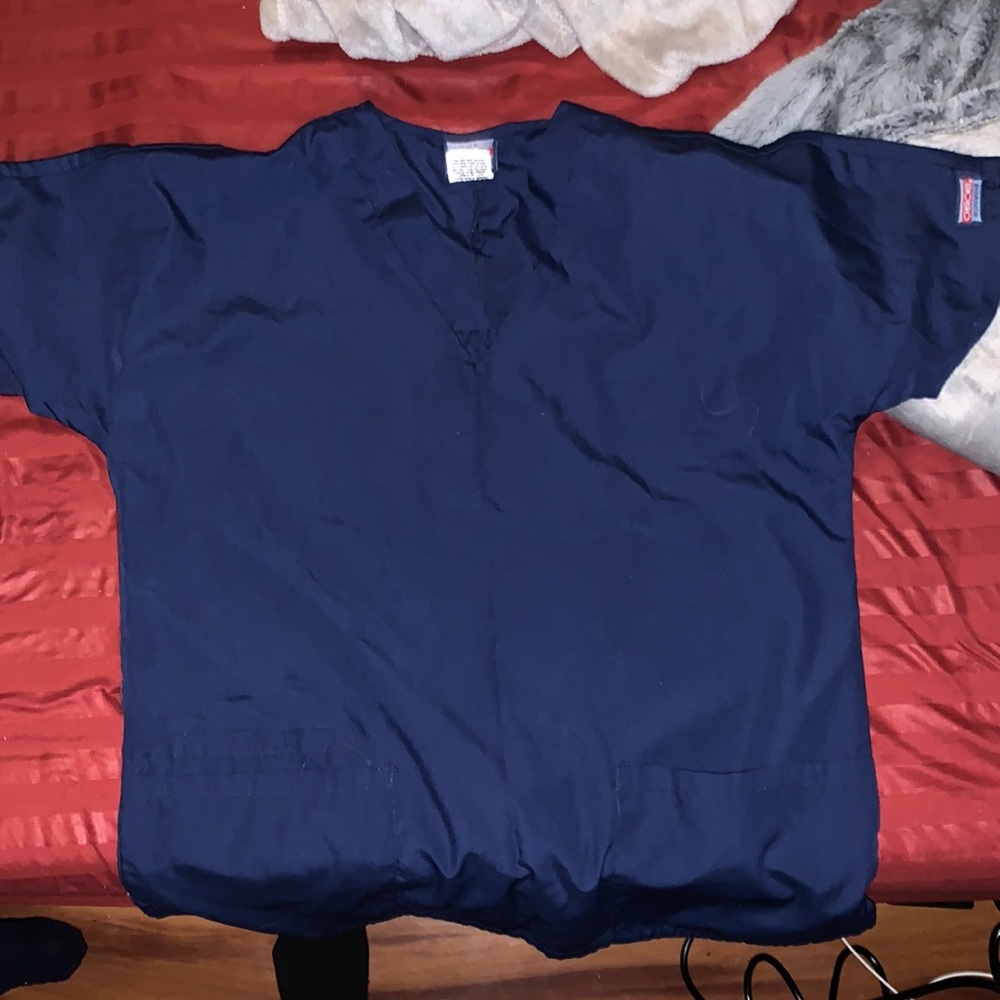 Navy blue scub top and bottoms